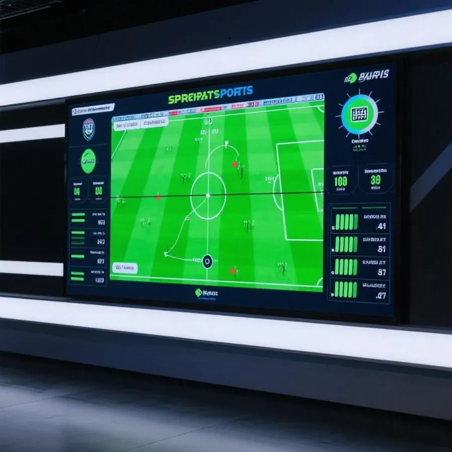 足球賽事數據與盤口分析示意圖