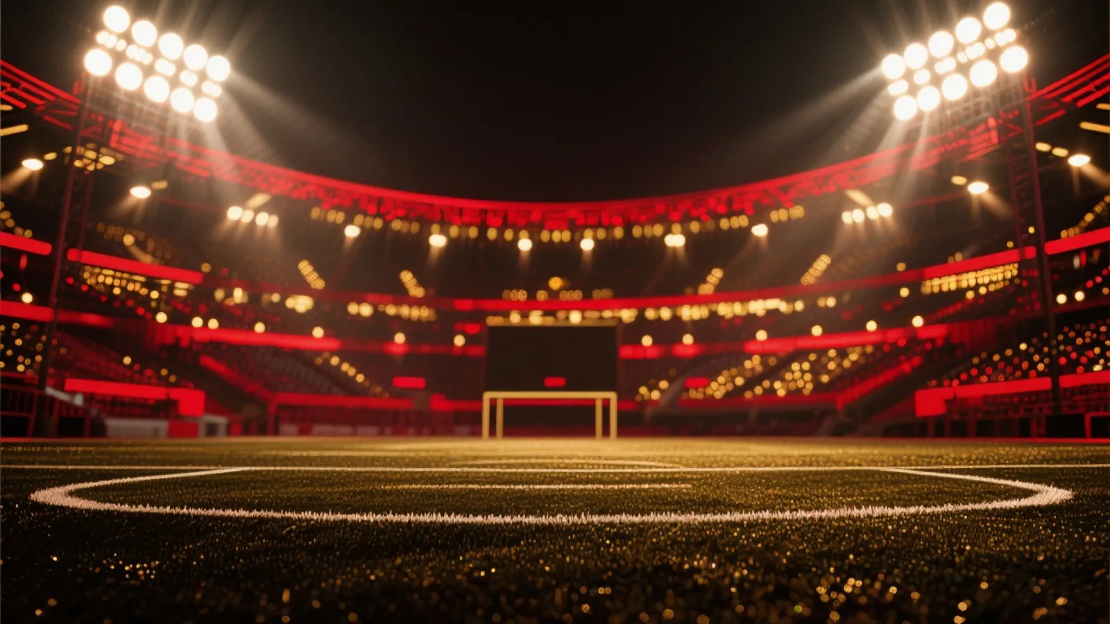 體育場燈光背景示意圖